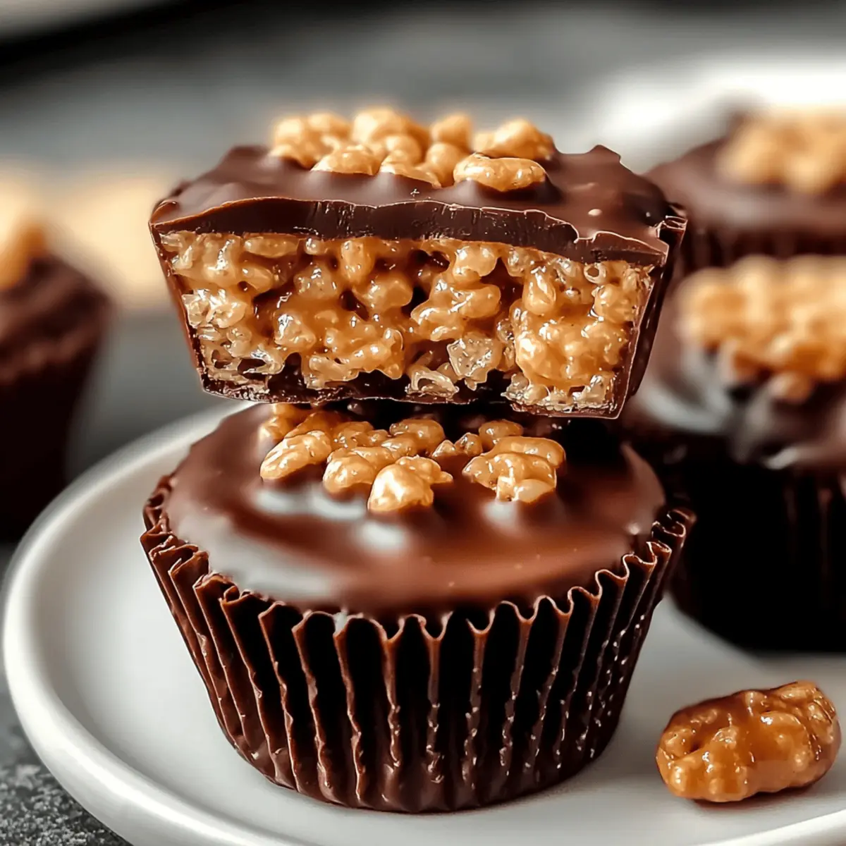 Chocolate Peanut Butter Rice Krispie Cups rs7ghc