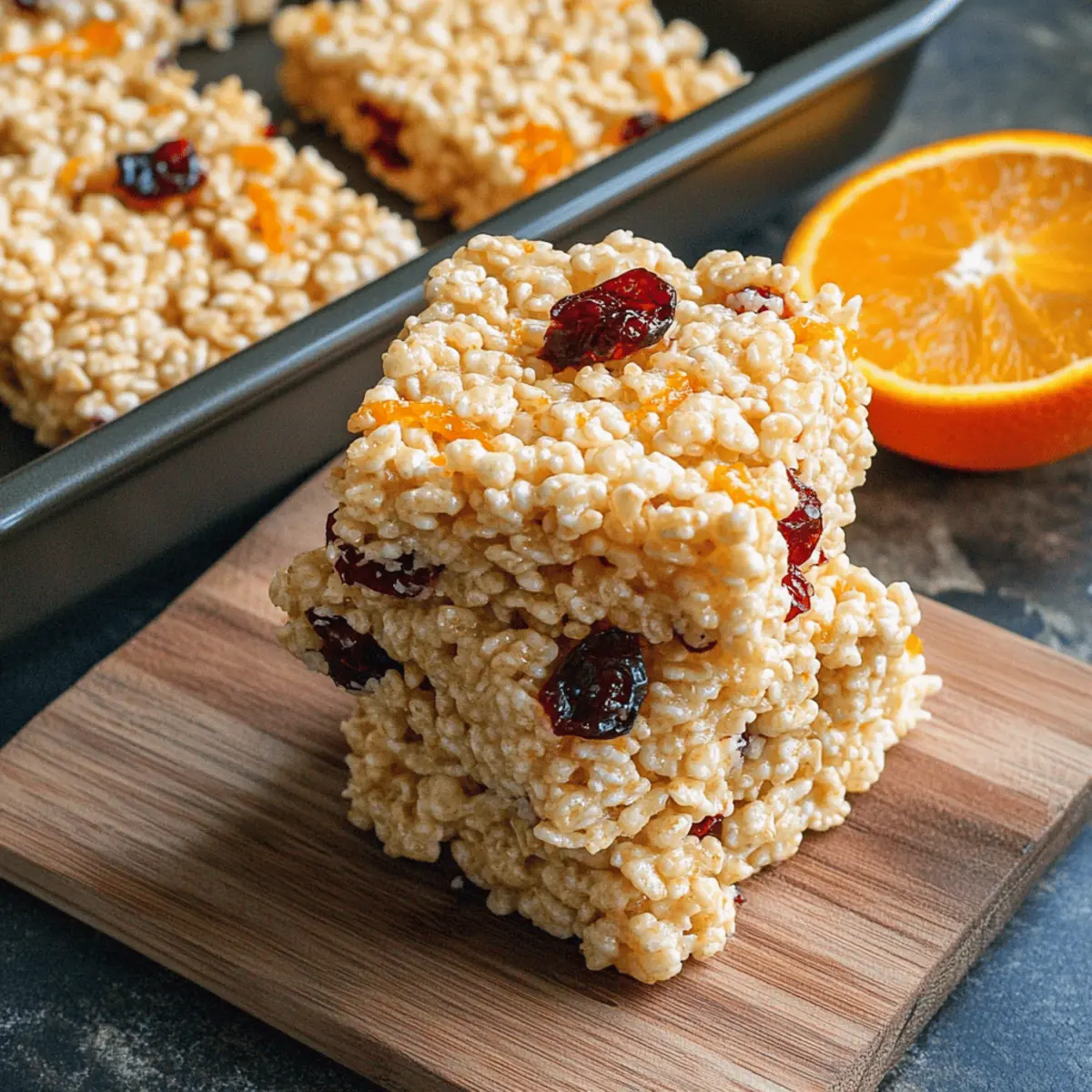 Cranberry Orange Rice Krispie Treats cw1prz