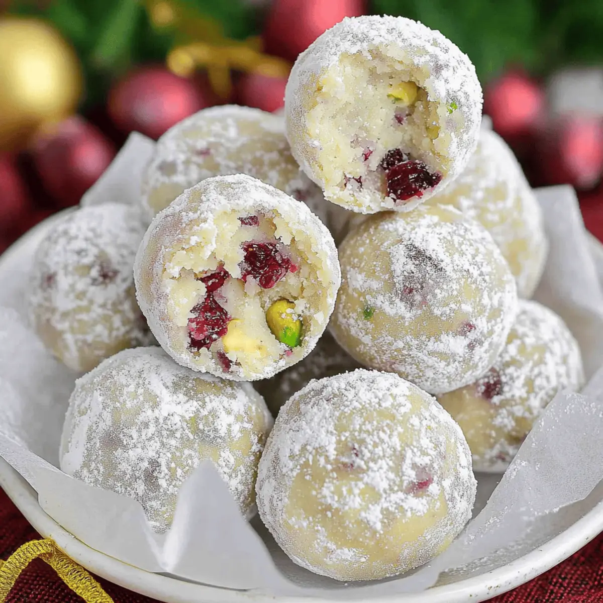 Cranberry Pistachio White Chocolate Truffles clhgqj