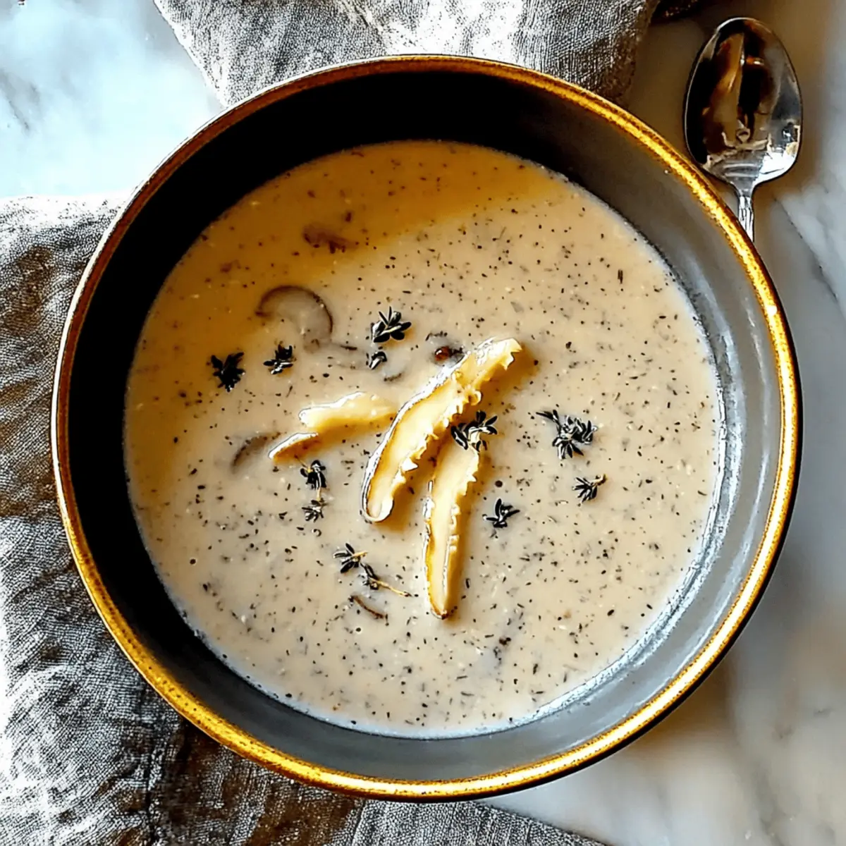 Creamy Mushroom Brie Bisque bsmeek