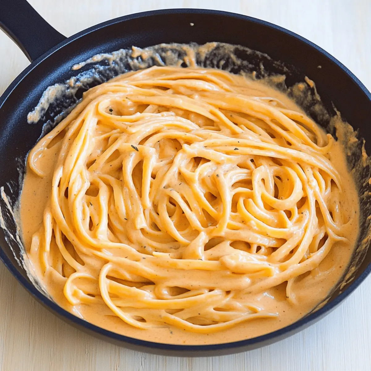 Creamy Red Pepper Alfredo Pasta cctoqv