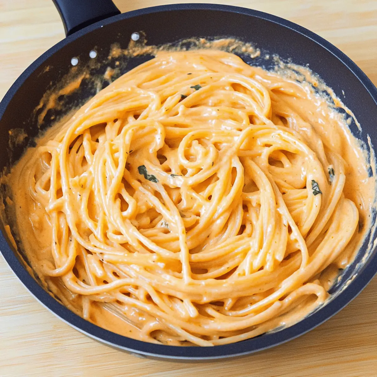 Creamy Red Pepper Alfredo Pasta jnse63