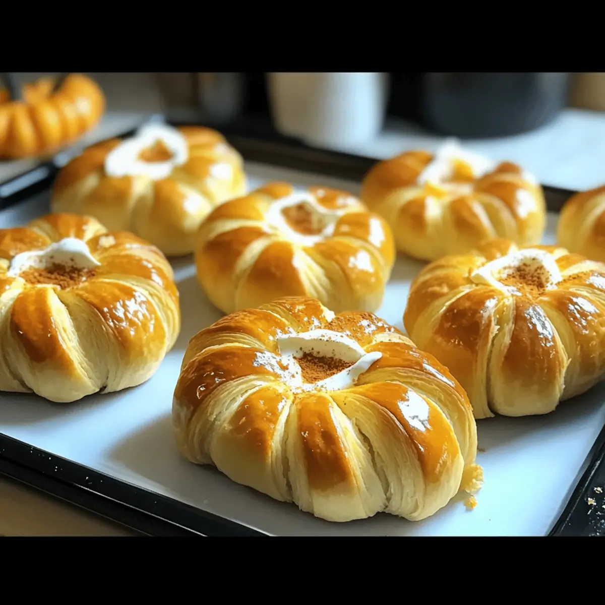 Crescent Pumpkins with Cream Cheese and Pumpkin Pie fd1uym