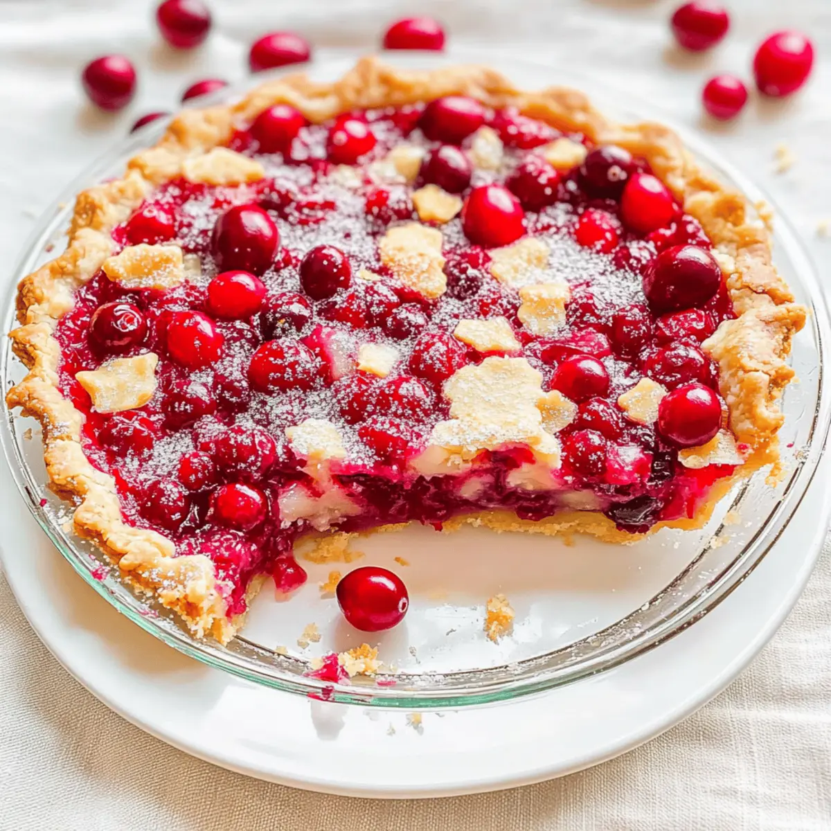 Irresistible Crustless Cranberry Pie That Delights Everyone