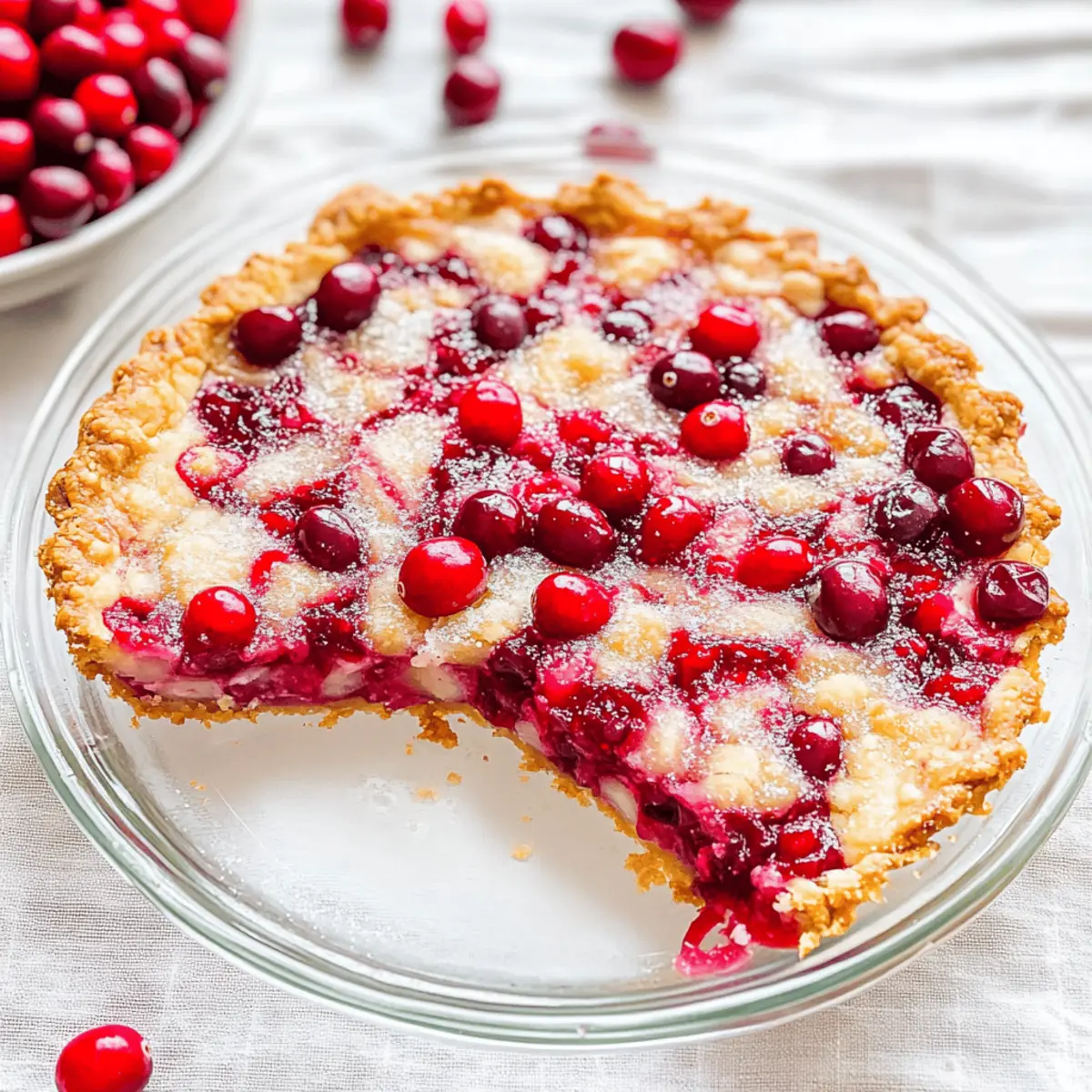 Crustless Cranberry Pie hlvdhq