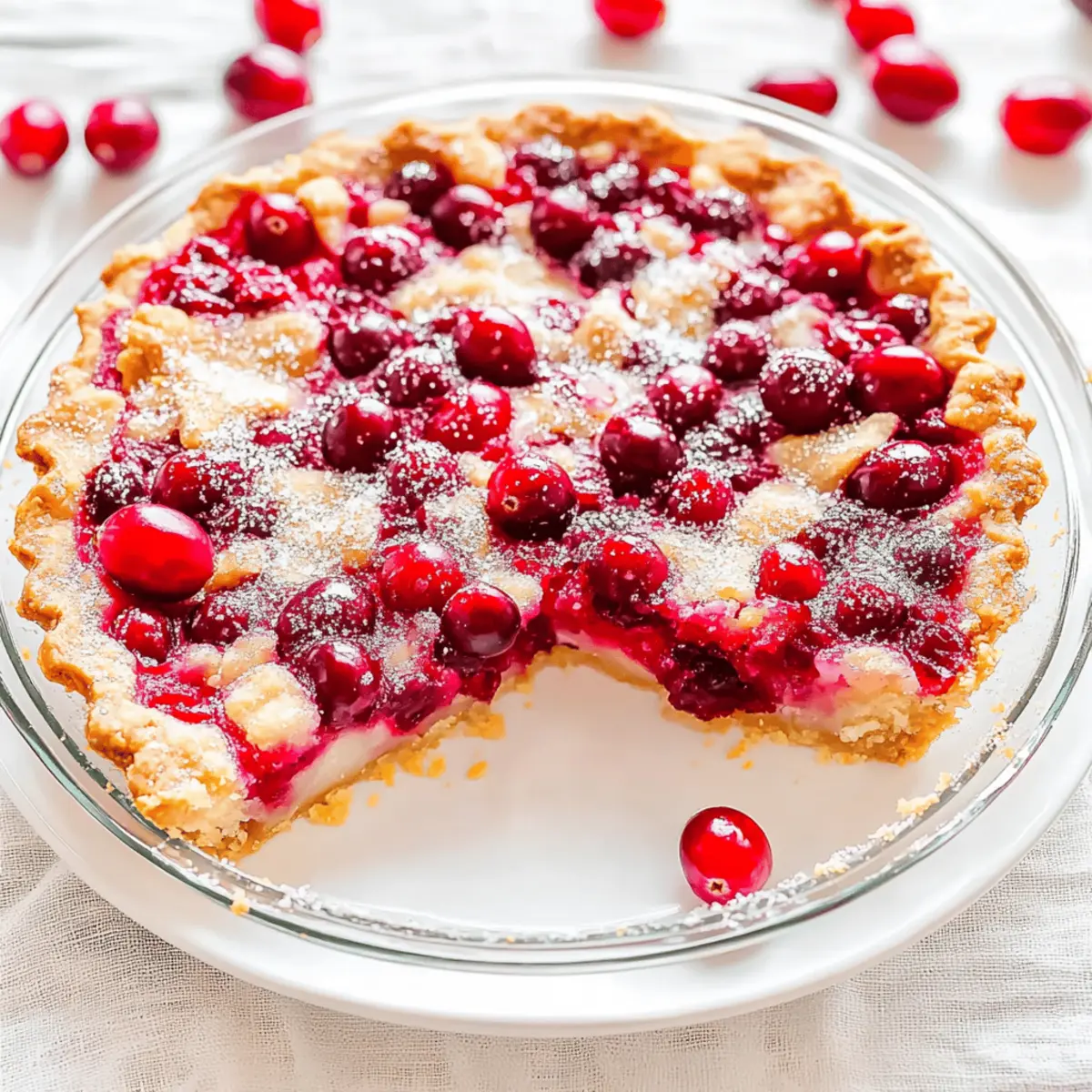 Crustless Cranberry Pie jqd91j