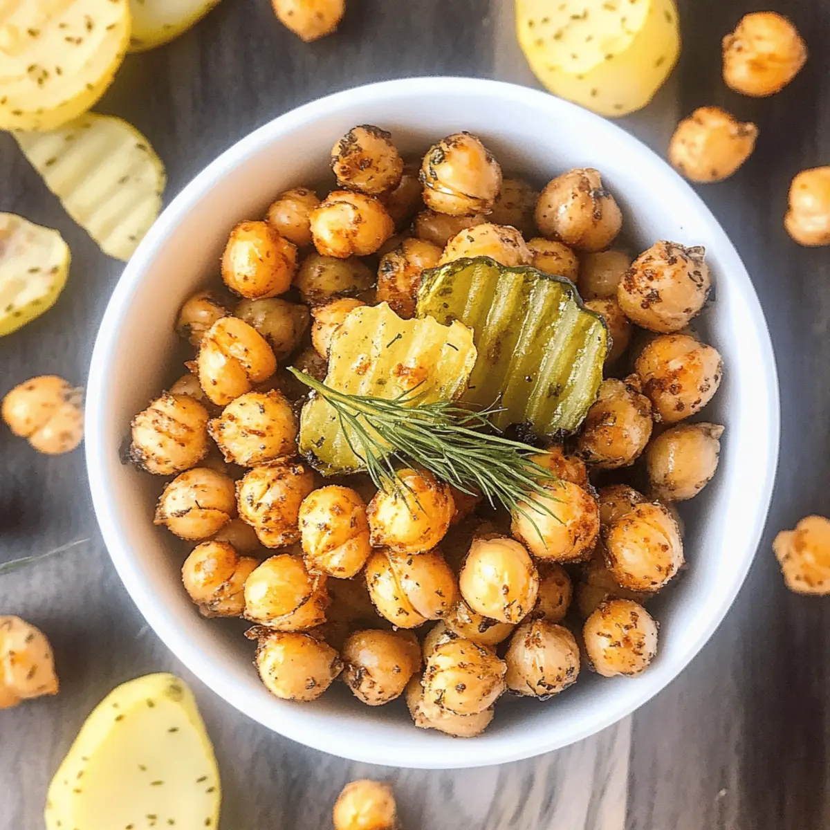 Dill Pickle Roasted Chickpeas tft8lq