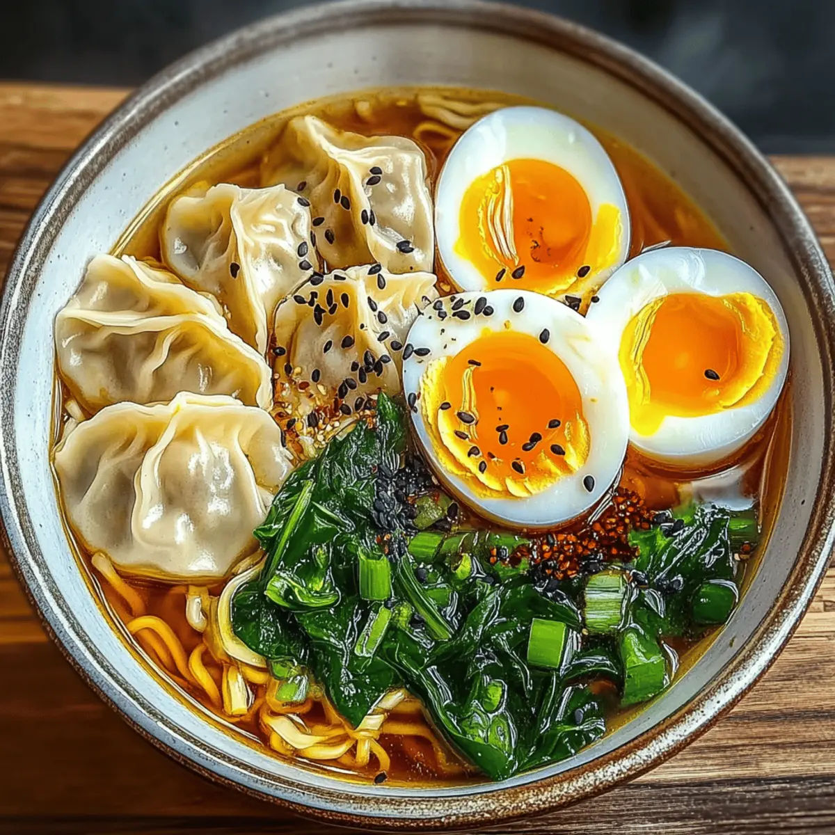 Warm and Cozy Dumpling Ramen Bowl for Quick Comfort