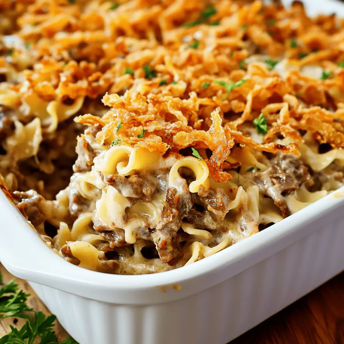 French Onion Beef Casserole ljysut