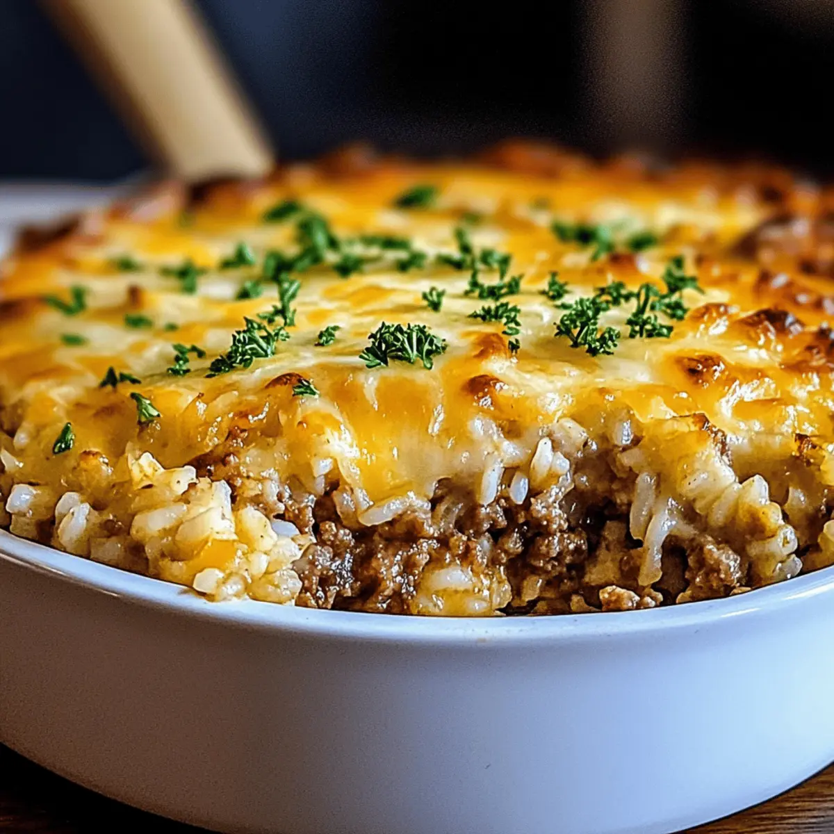 Delicious French Onion Ground Beef and Rice Casserole Recipe
