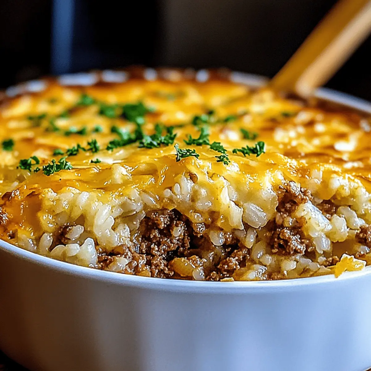 French Onion Ground Beef and Rice Casserole qezzme