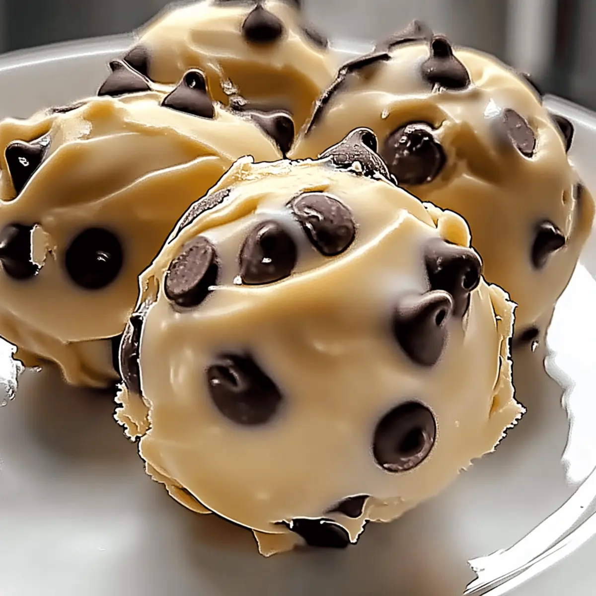Frozen Greek Yogurt Peanut Butter Bites with Chocolate Chips sf5klm