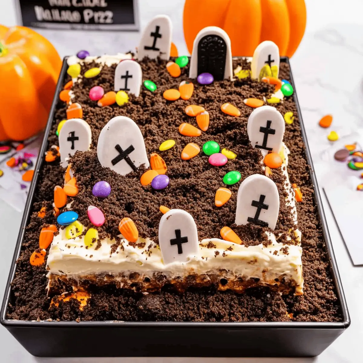 Graveyard Chocolate Poke Cake zjjgfl