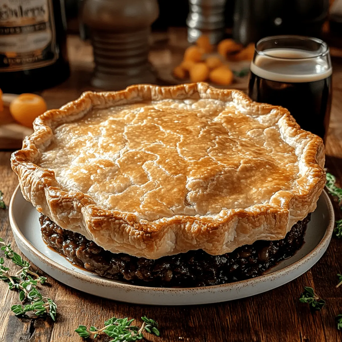 Guinness Beef Pie Bursting with Flavor tyy83g