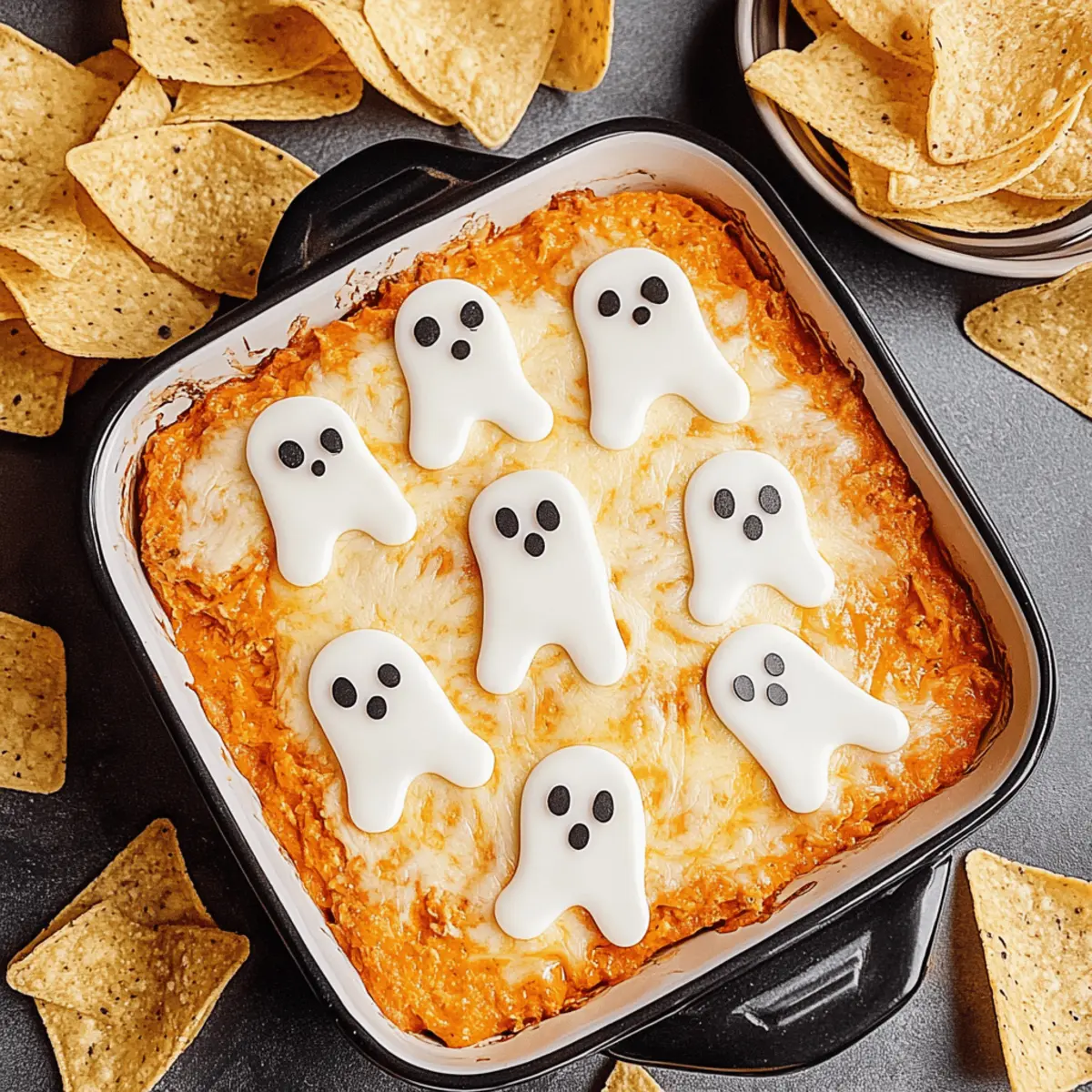 Spooky Halloween Buffalo Chicken Dip for a Festive Feast