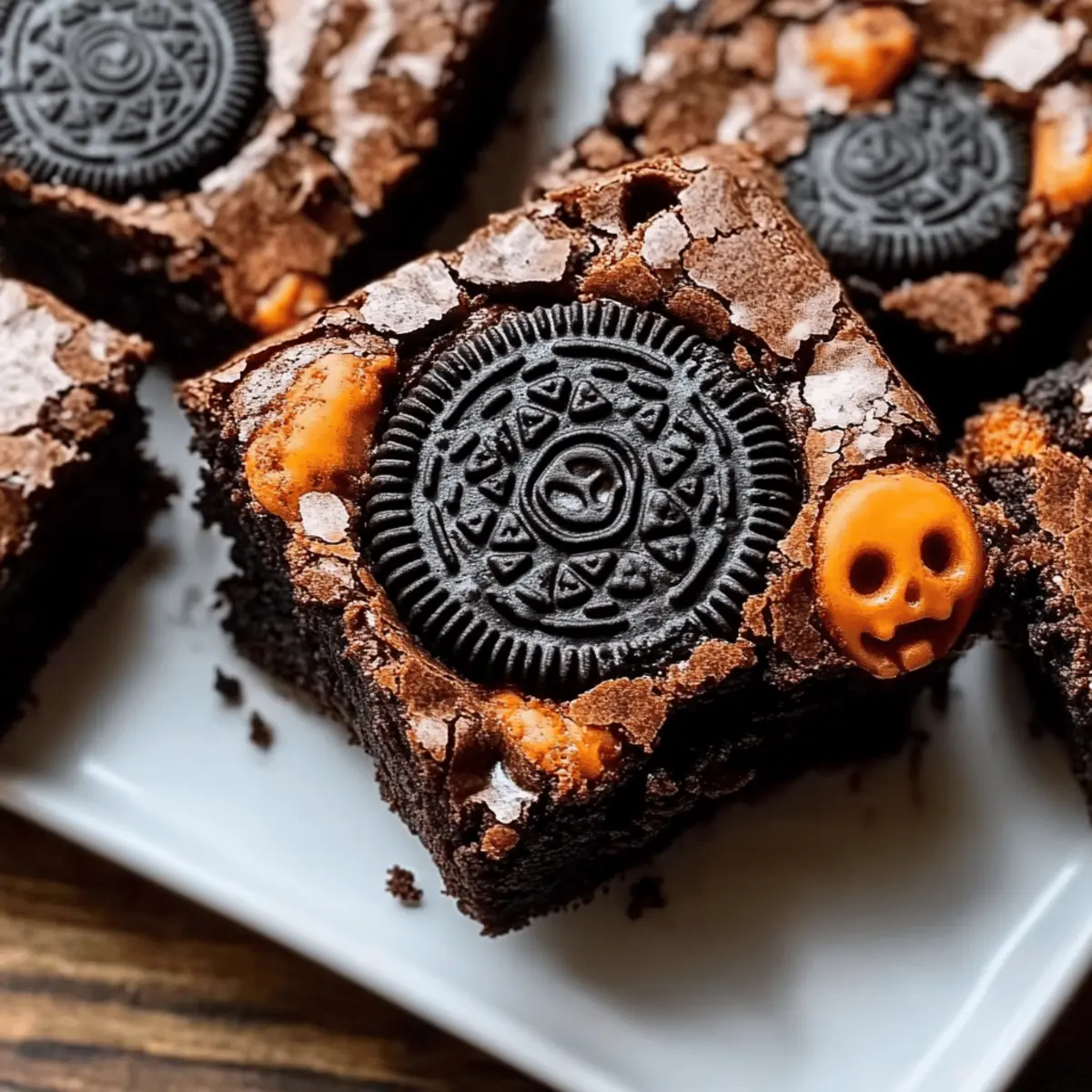 Halloween Oreo Cookie Boo Brownies qnvqmi