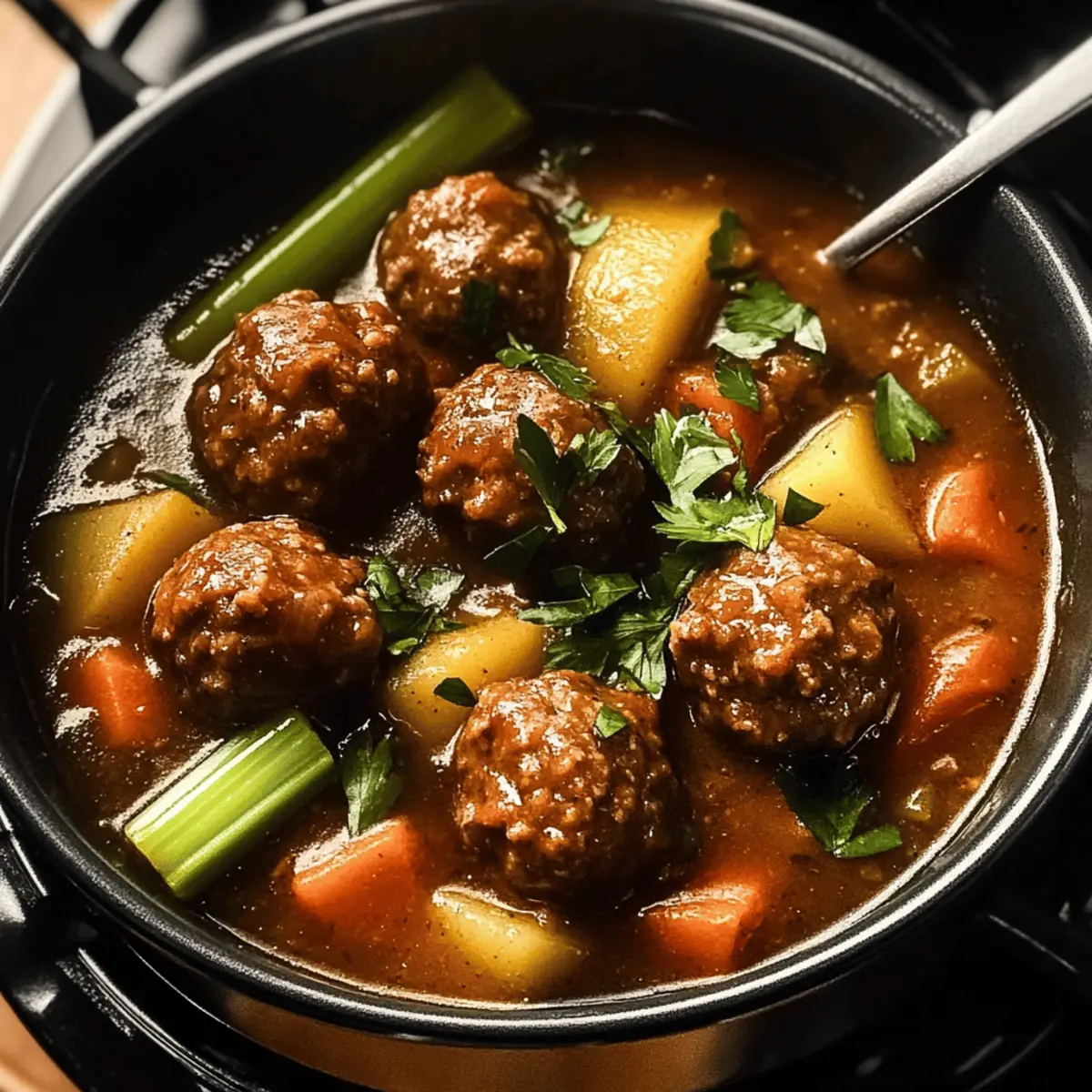 Savory Meatball Stew for Cozy Nights at Home