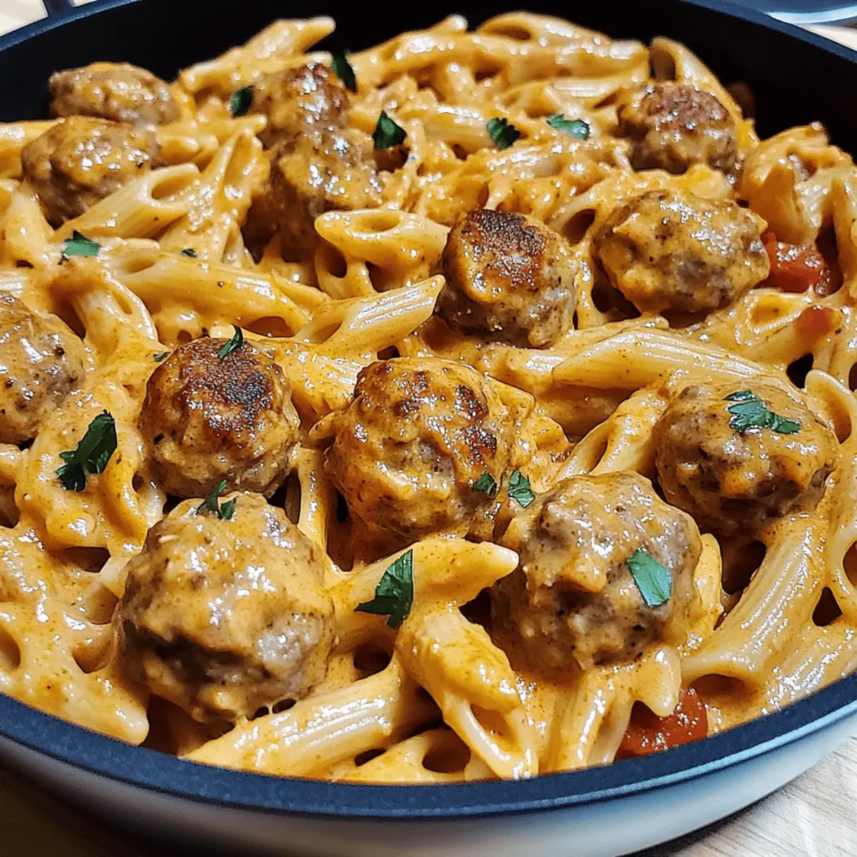 One-Pot Creamy Cajun Meatball Pasta: A Bold Comfort Classic