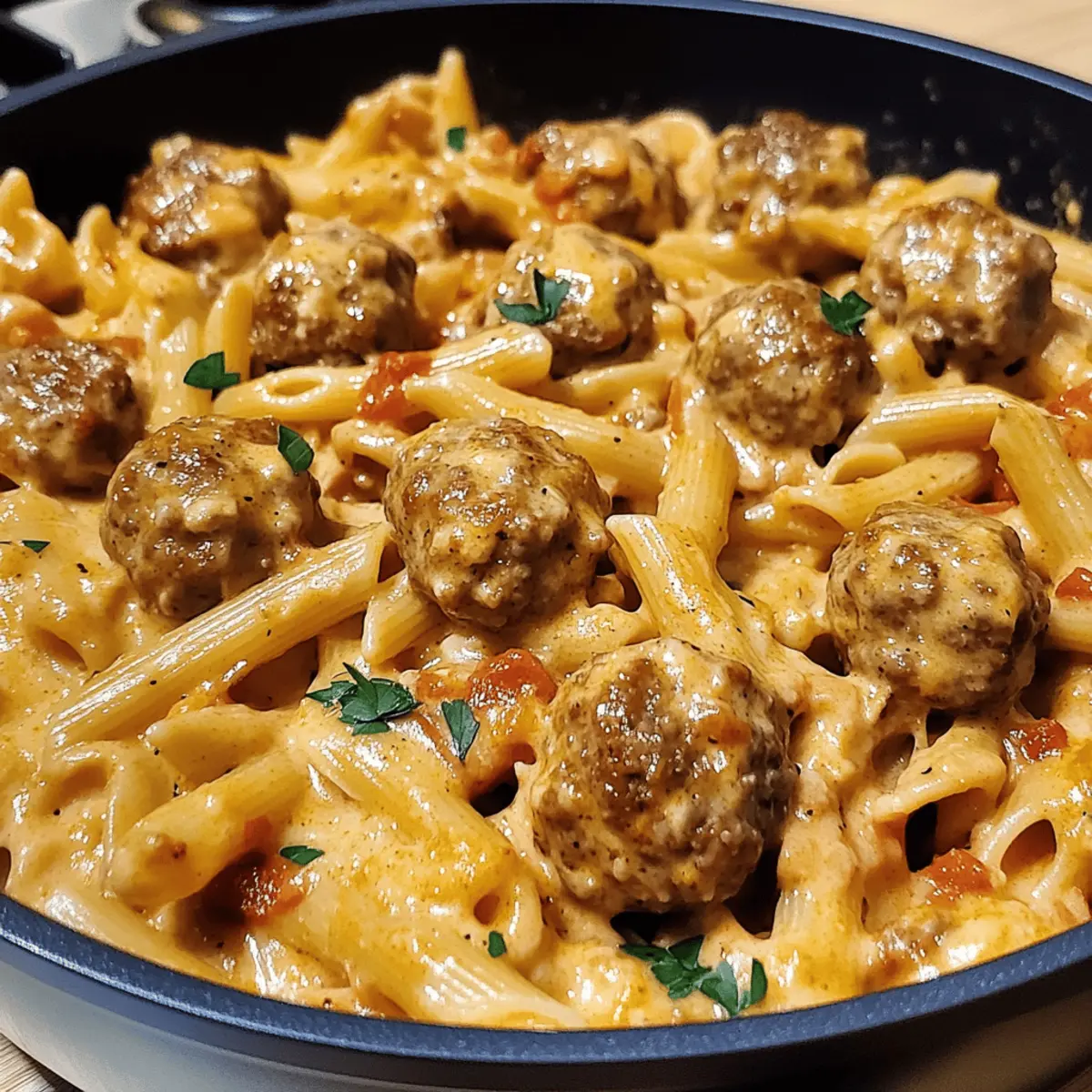 One Pot Creamy Cajun Meatball Pasta u8wvgt