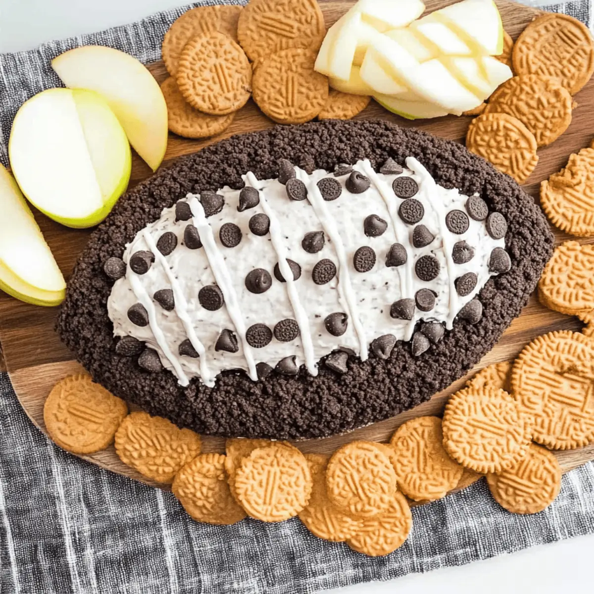 Oreo Cream Cheese Football Dip jnnkqa