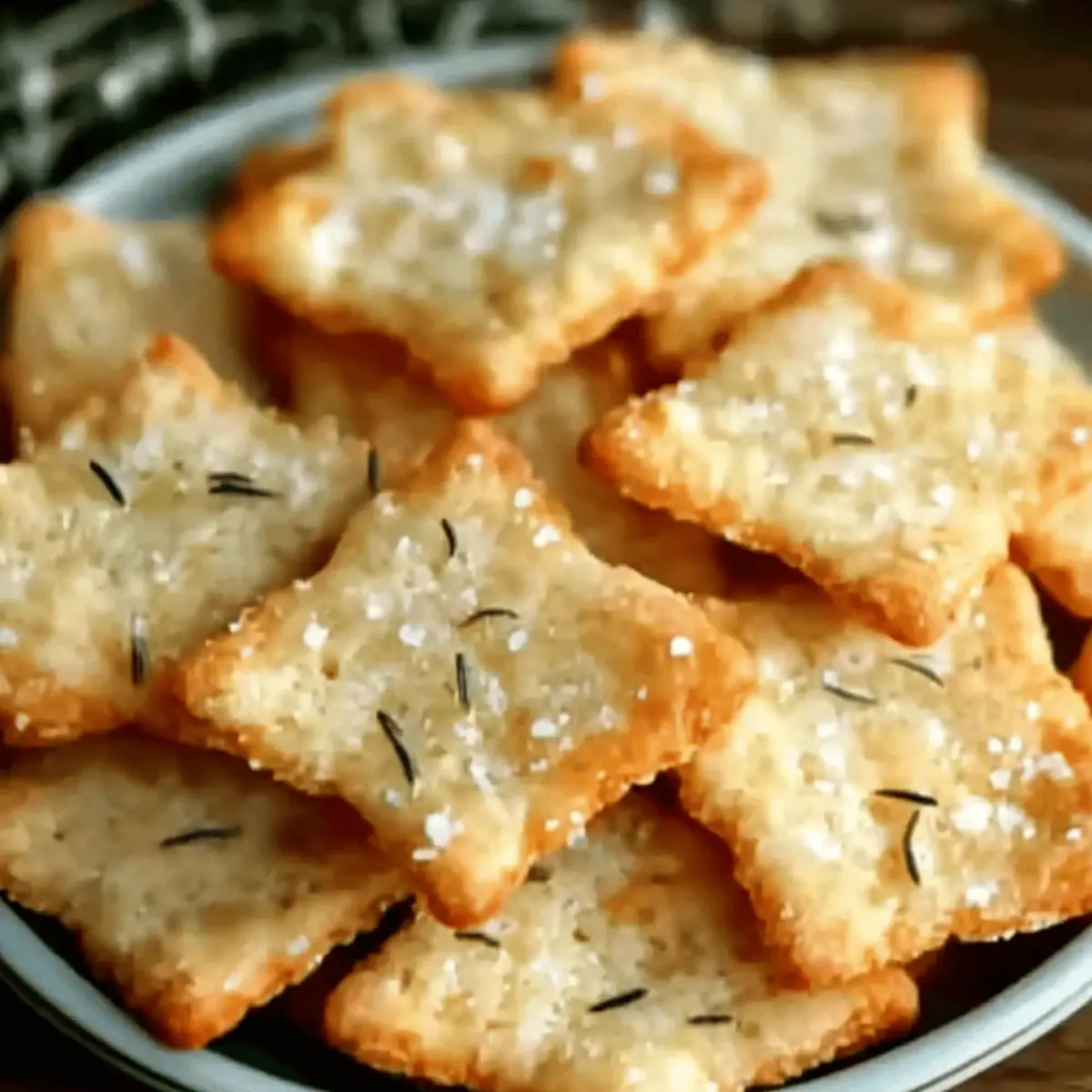Parmesan Rosemary Crackers wnnzmb
