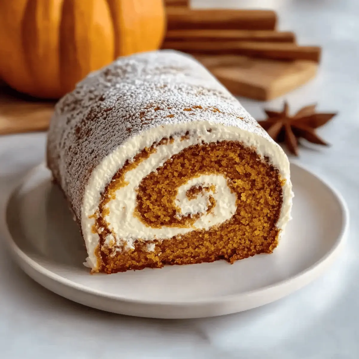 Pumpkin Spice Roll Cake mk3hik