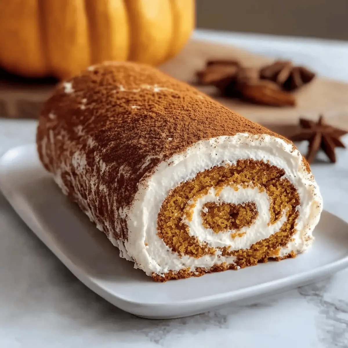 Fluffy Pumpkin Spice Roll Cake That's Perfect for Fall Gatherings