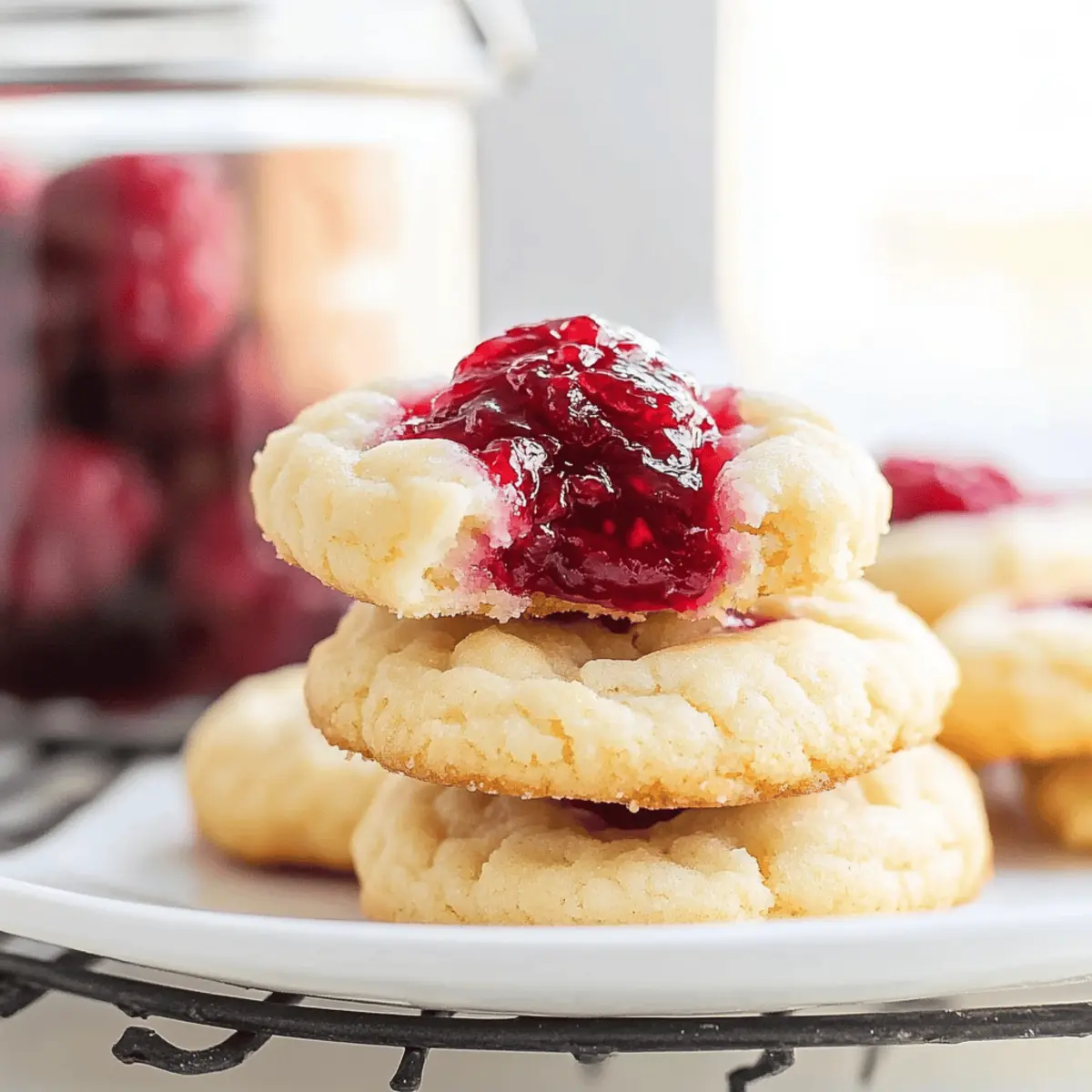 Raspberry Thumbprint Cookies mbw6tu