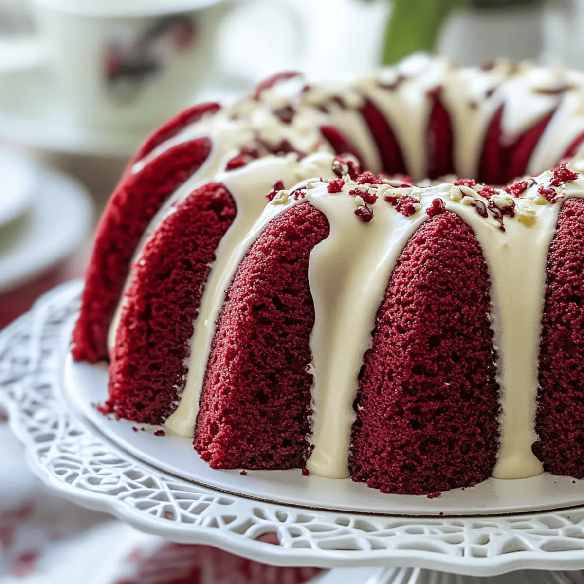 Irresistible Red Velvet Cream Cheese Pound Cake to Delight You
