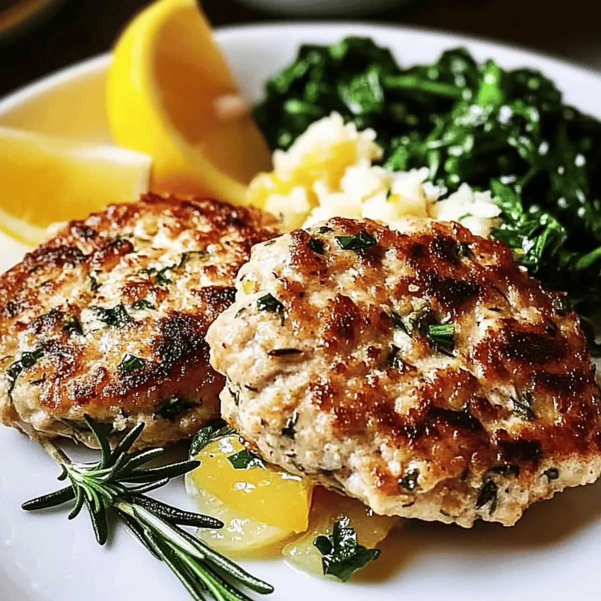 Rosemary Lemon Chicken Patties d0lurk