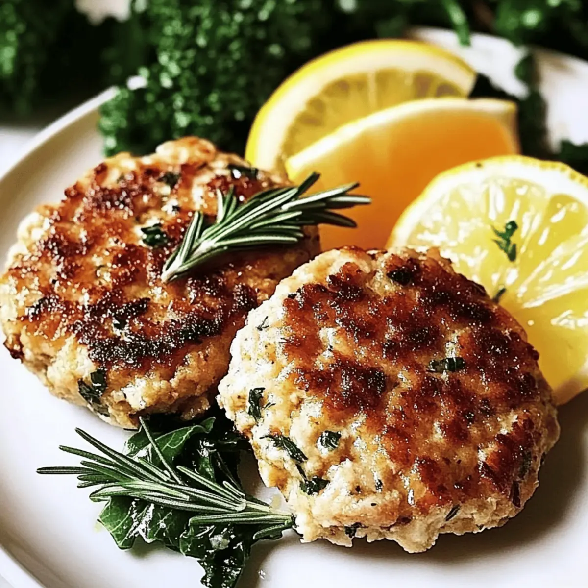 Rosemary Lemon Chicken Patties kgdwlj