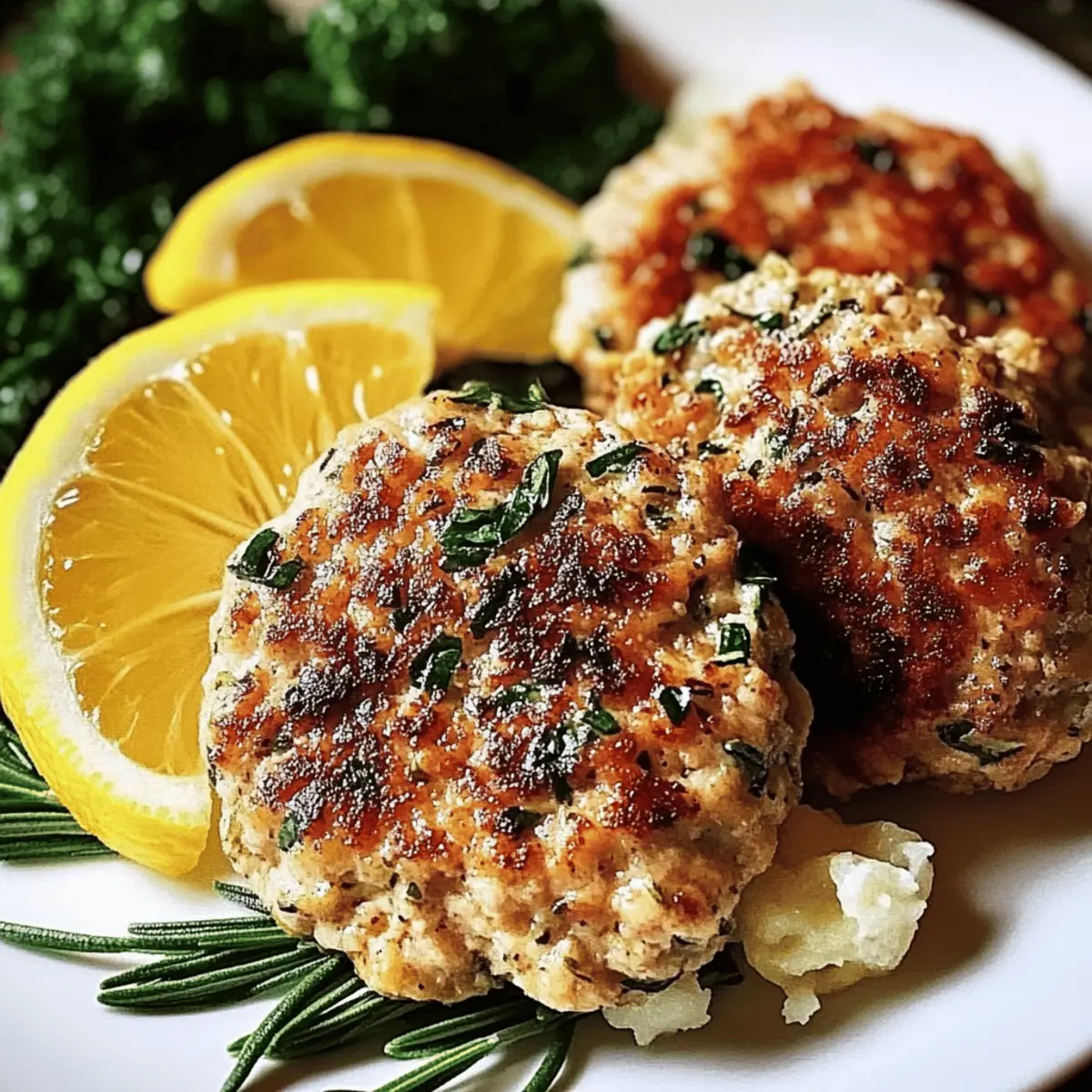 Delicious Rosemary Lemon Chicken Patties for Quick Dinners