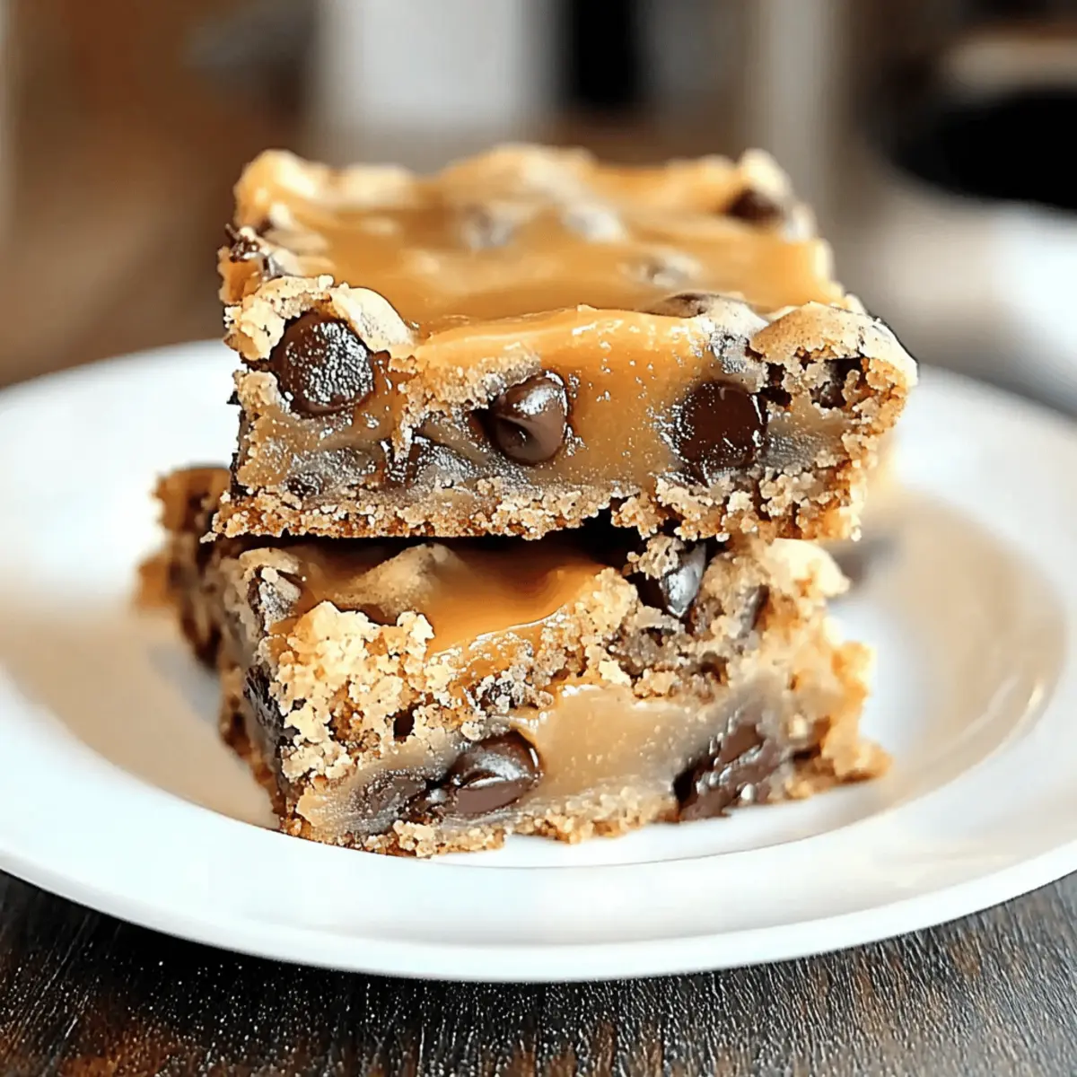 Salted Caramel Chocolate Chip Cookie Bars heak8t