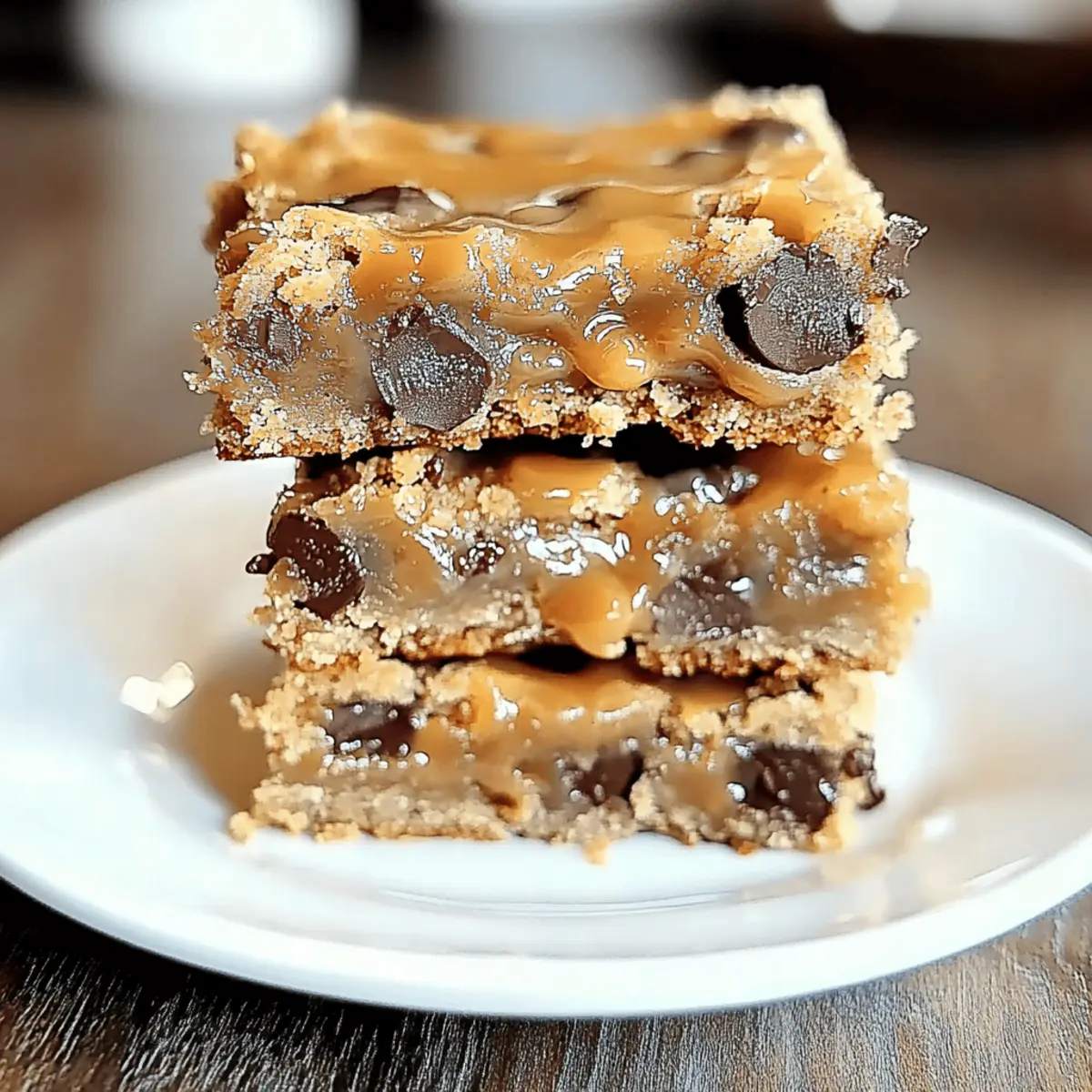 Gooey Salted Caramel Chocolate Chip Cookie Bars That Delight