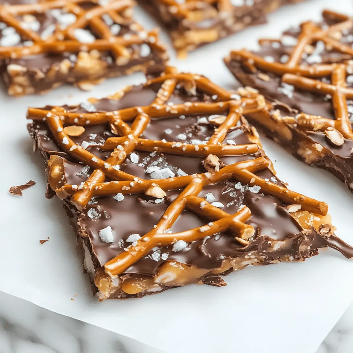 Sweet & Salty Salted Caramel Pretzel Bark You’ll Crave