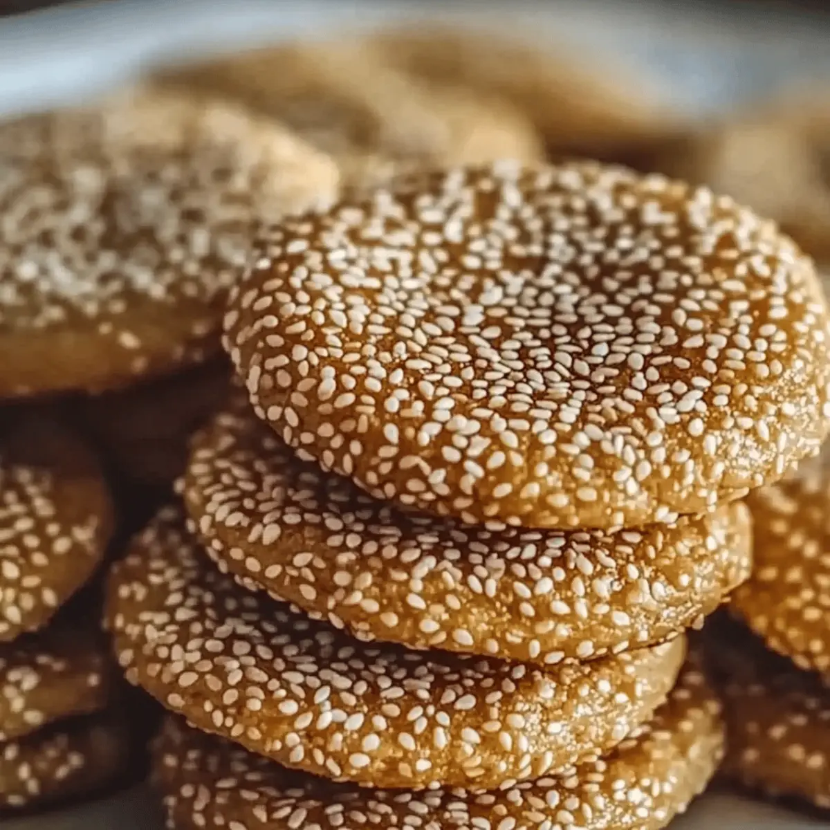 Irresistibly Chewy Sesame Honey Cookies for Sweet Moments