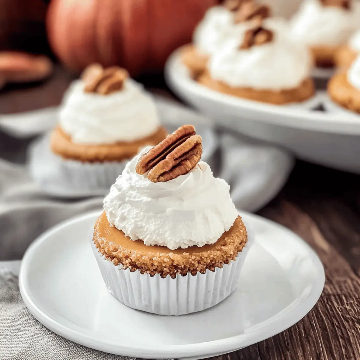 Skinny Mini Pumpkin Cheesecakes adkaha