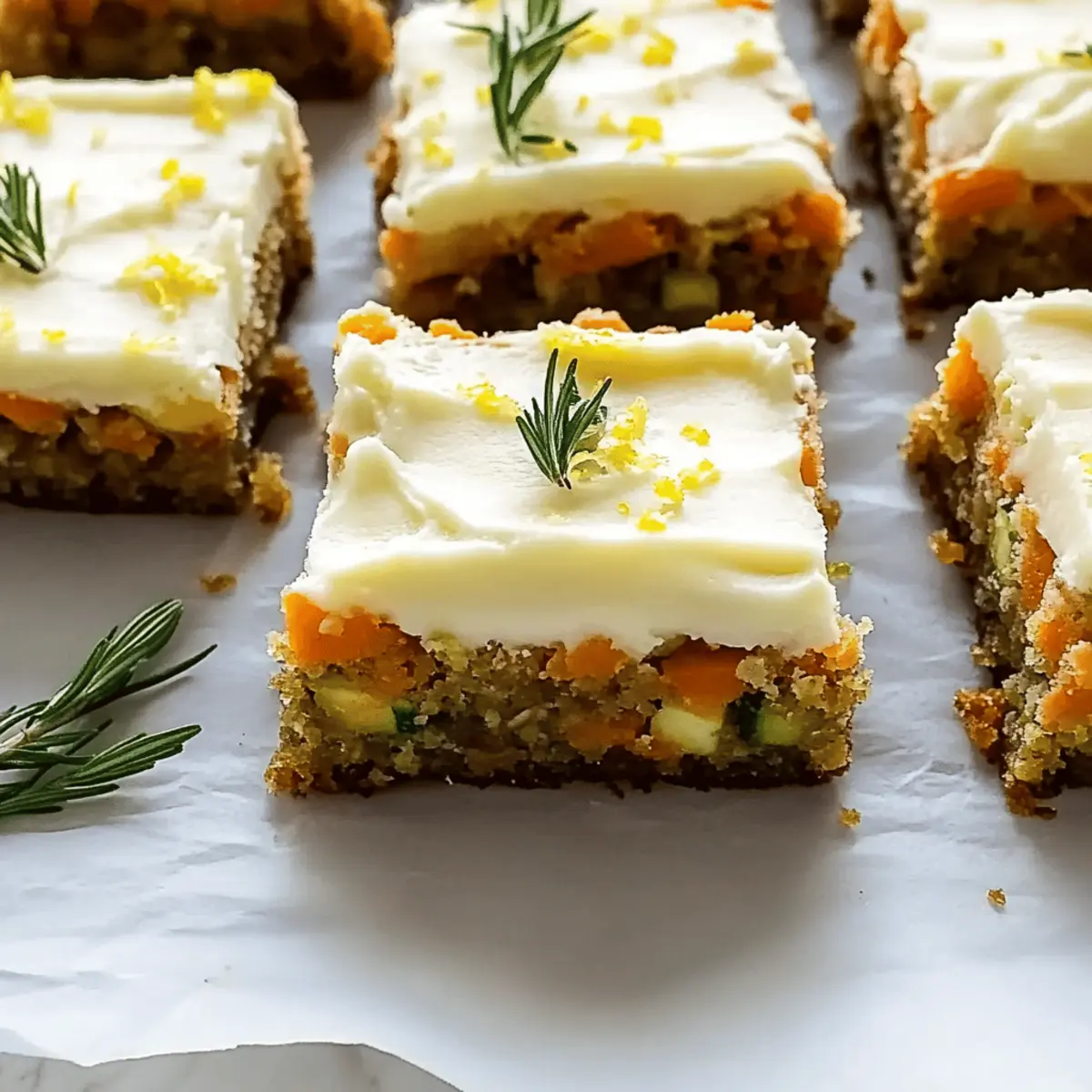 Spiced Ginger Carrot and Zucchini Bars with Lemon Cream Cheese Frosting bottrf