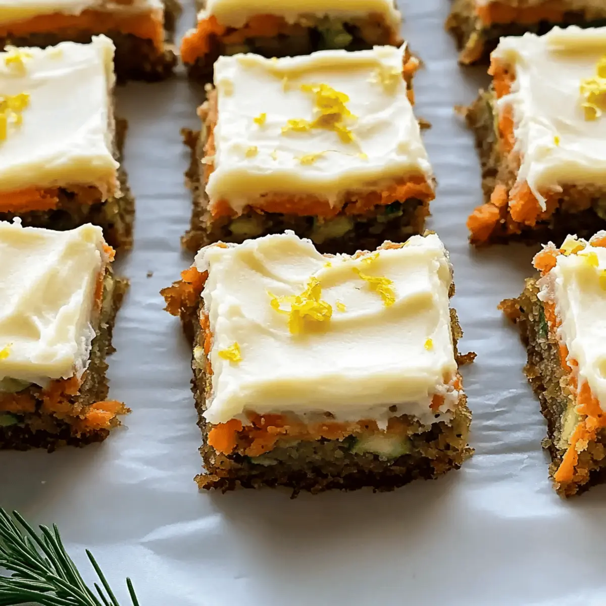 Spiced Ginger Carrot and Zucchini Bars with Lemon Cream Cheese Frosting pkocoy
