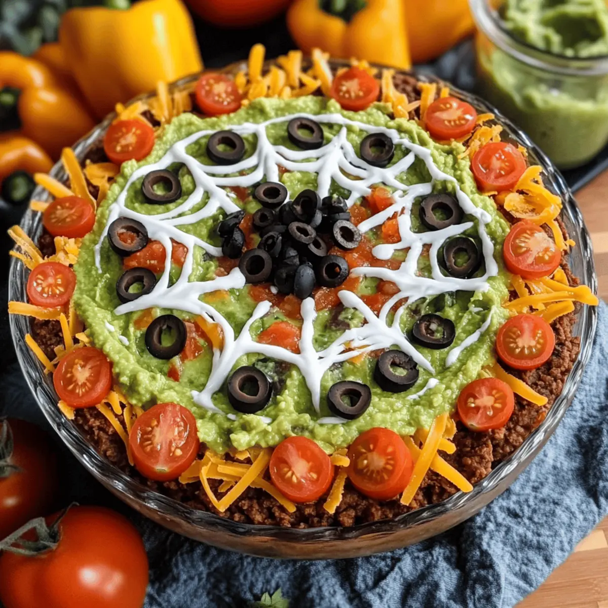 Spider Web Taco Dip: Scary Delicious Fun for Your Party