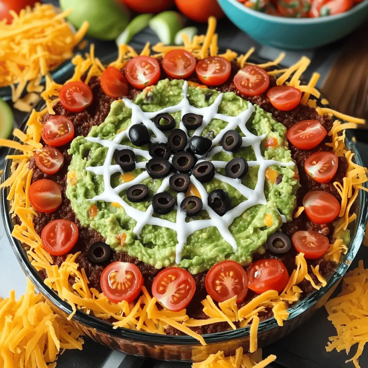 Spider Web Taco Dip hpzi2w
