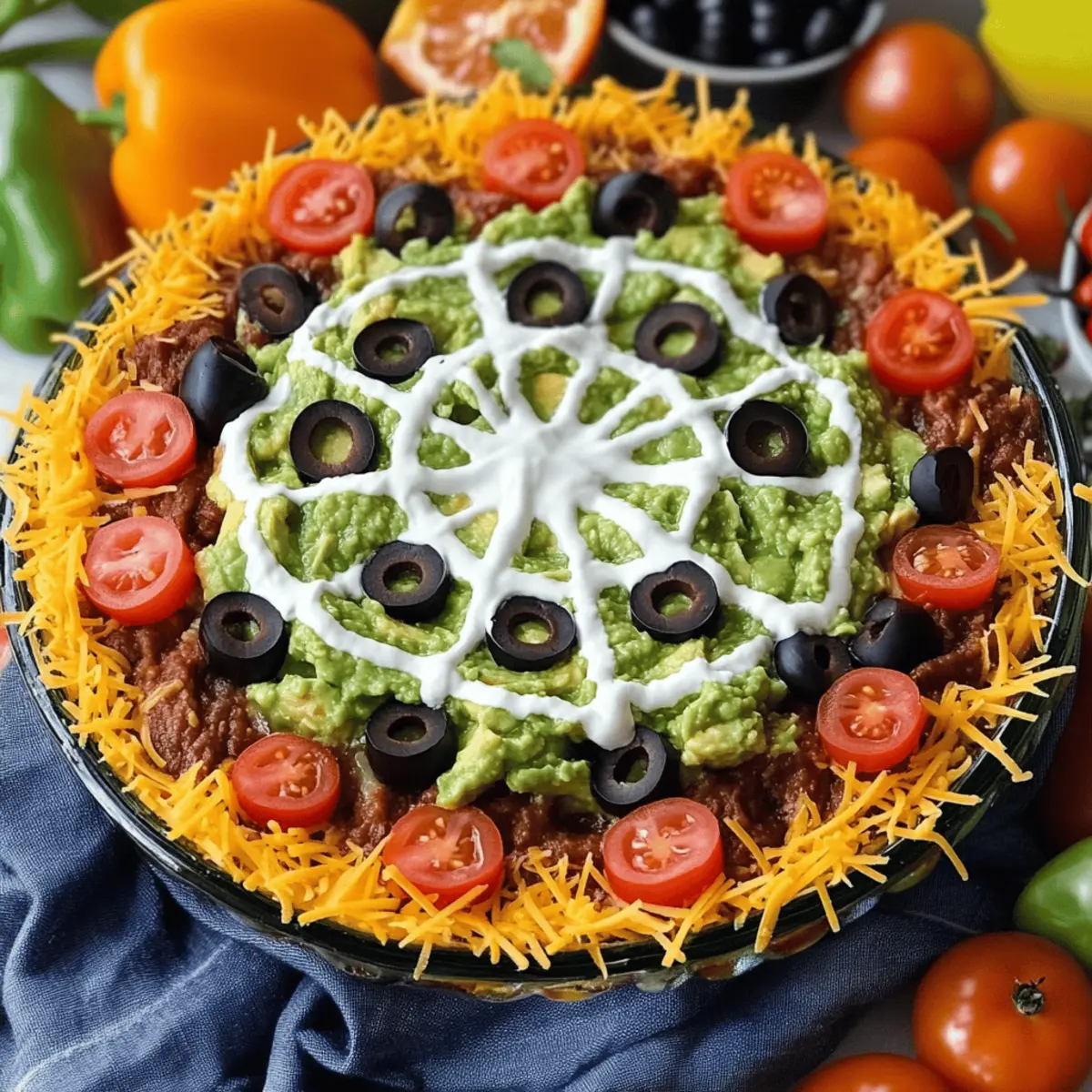 Spider Web Taco Dip lwmt8s