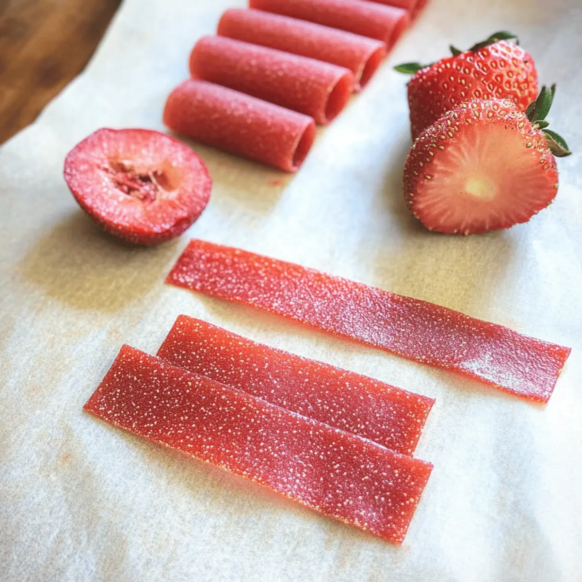 Strawberry Apple Fruit Leather moktbv