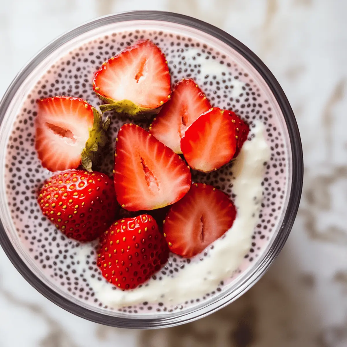 Strawberry Cheesecake Chia Seed Pudding obki52