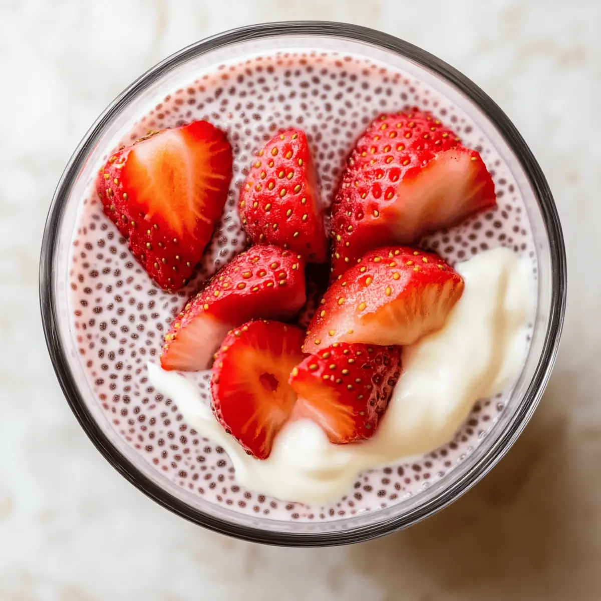 Strawberry Cheesecake Chia Seed Pudding rwfk6p