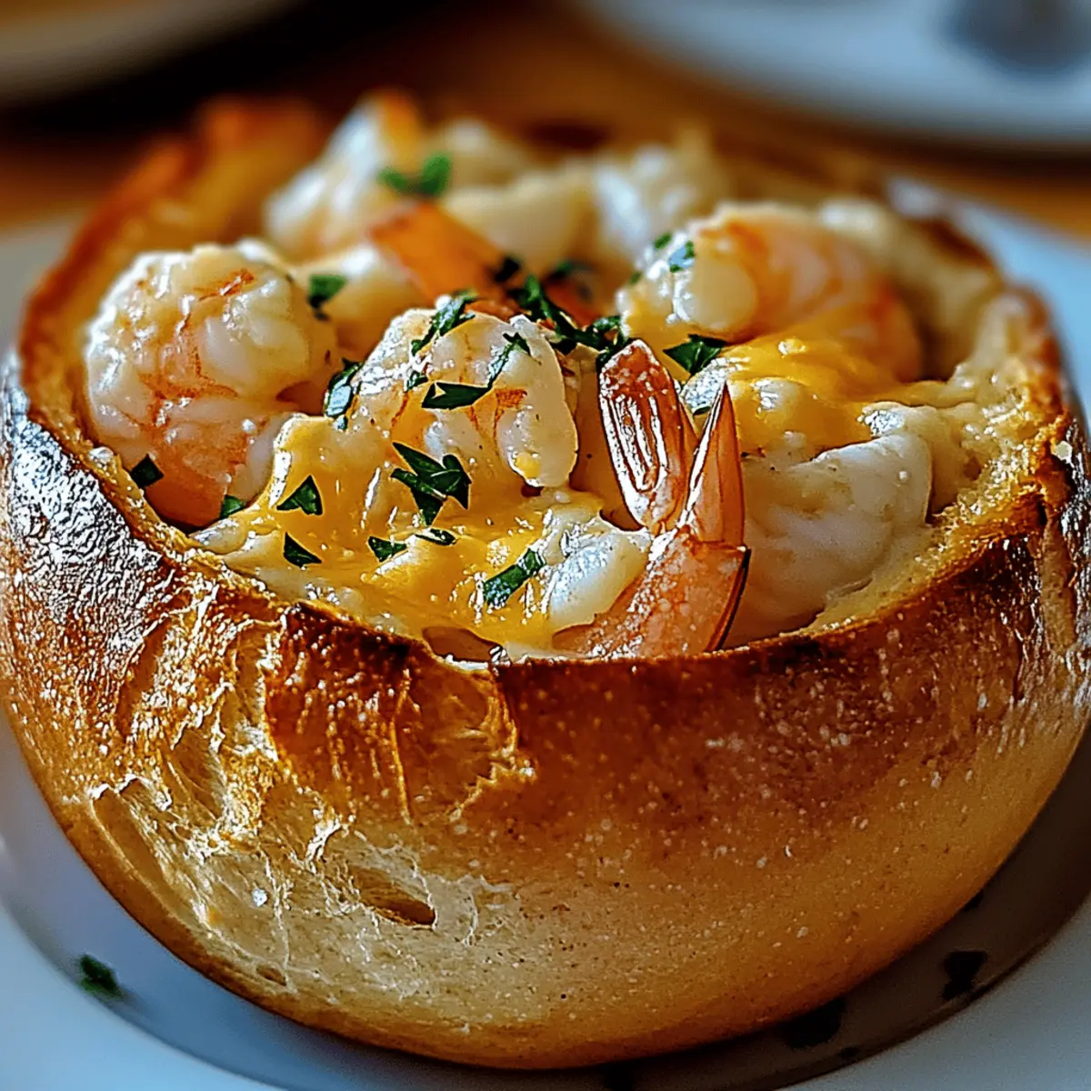 Stuffed Seafood Bread Bowl y2cphr