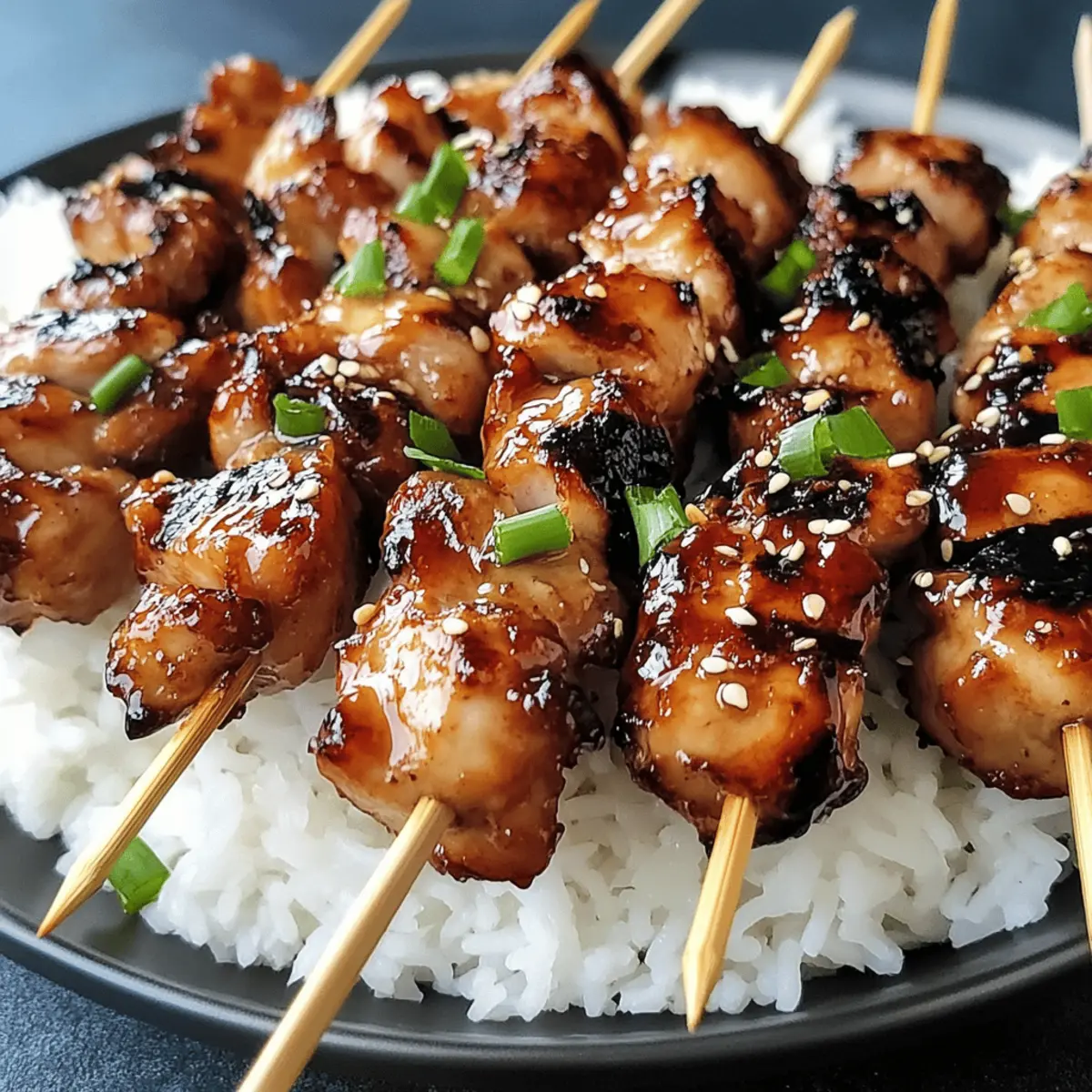 Teriyaki Chicken Skewers lslckk