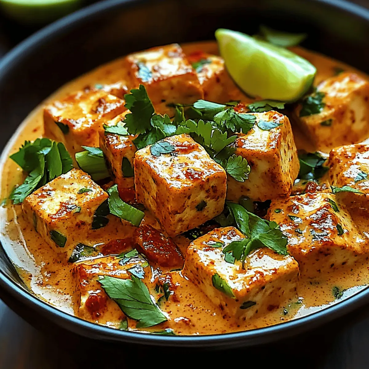 Tofu in Creamy Coconut Sauce pfhhji