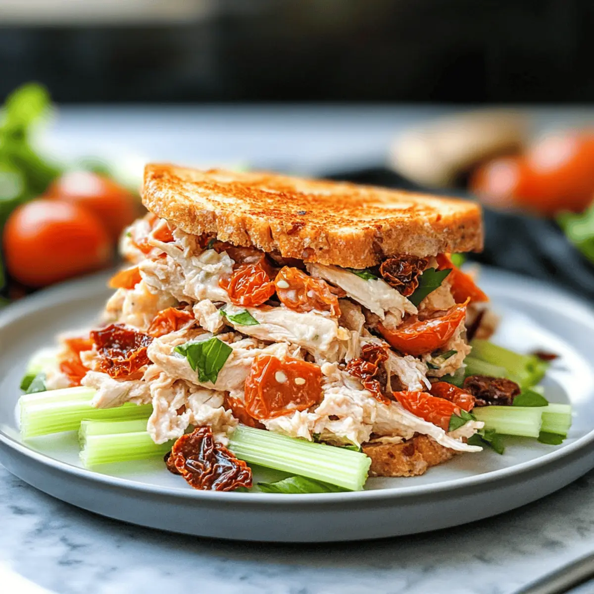 Savory Tomato Chicken Salad: Quick, Easy, and Delicious