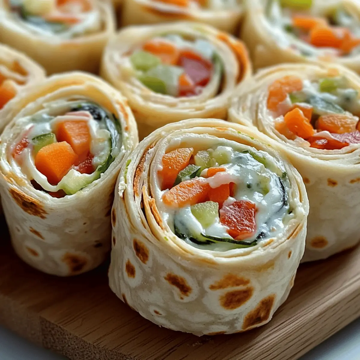 Vibrant Vegetable Tortilla Roll Ups for Easy Healthy Snacking